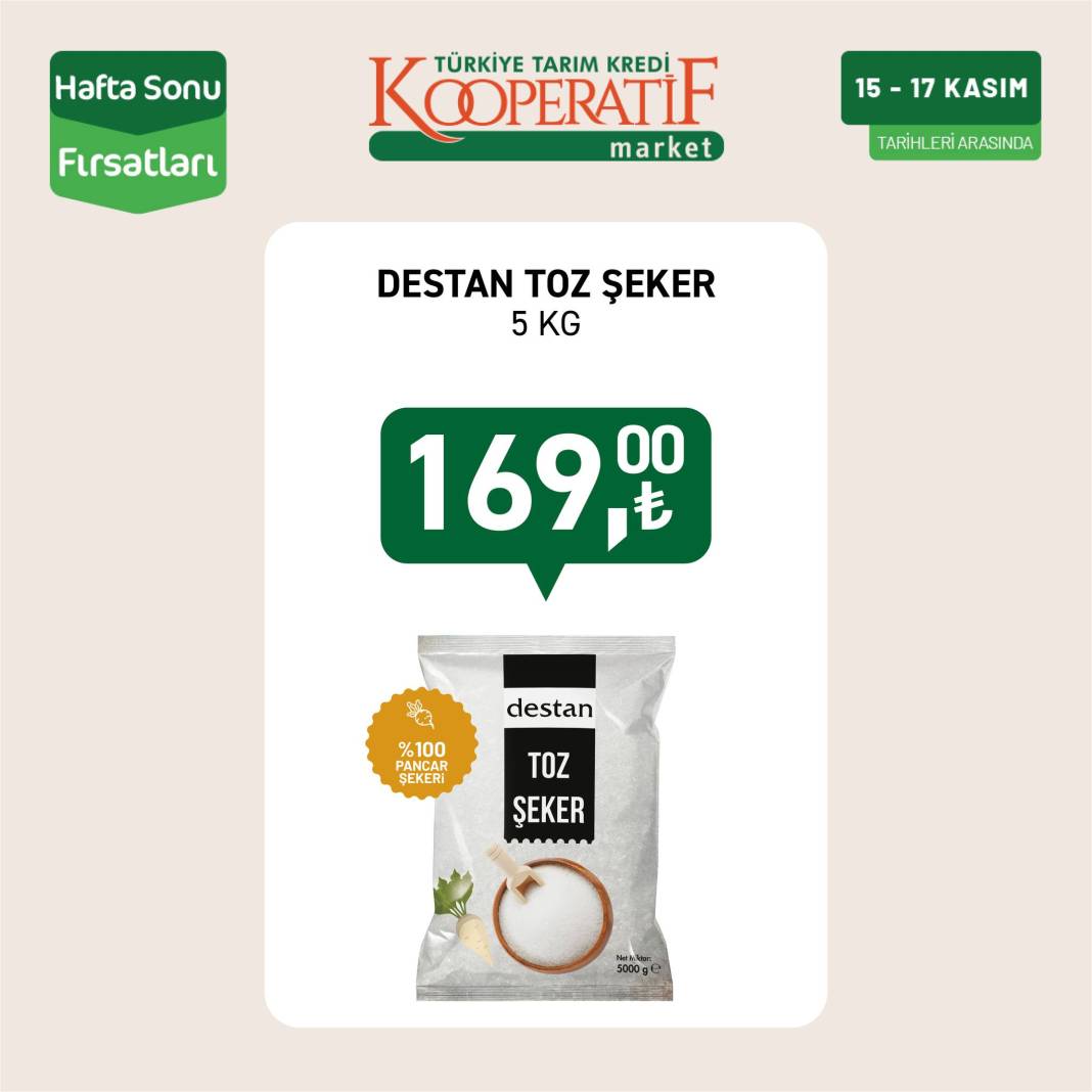 Tarım Kredi Market yine dev indirimle vatandaşın karşısına çıktı 19